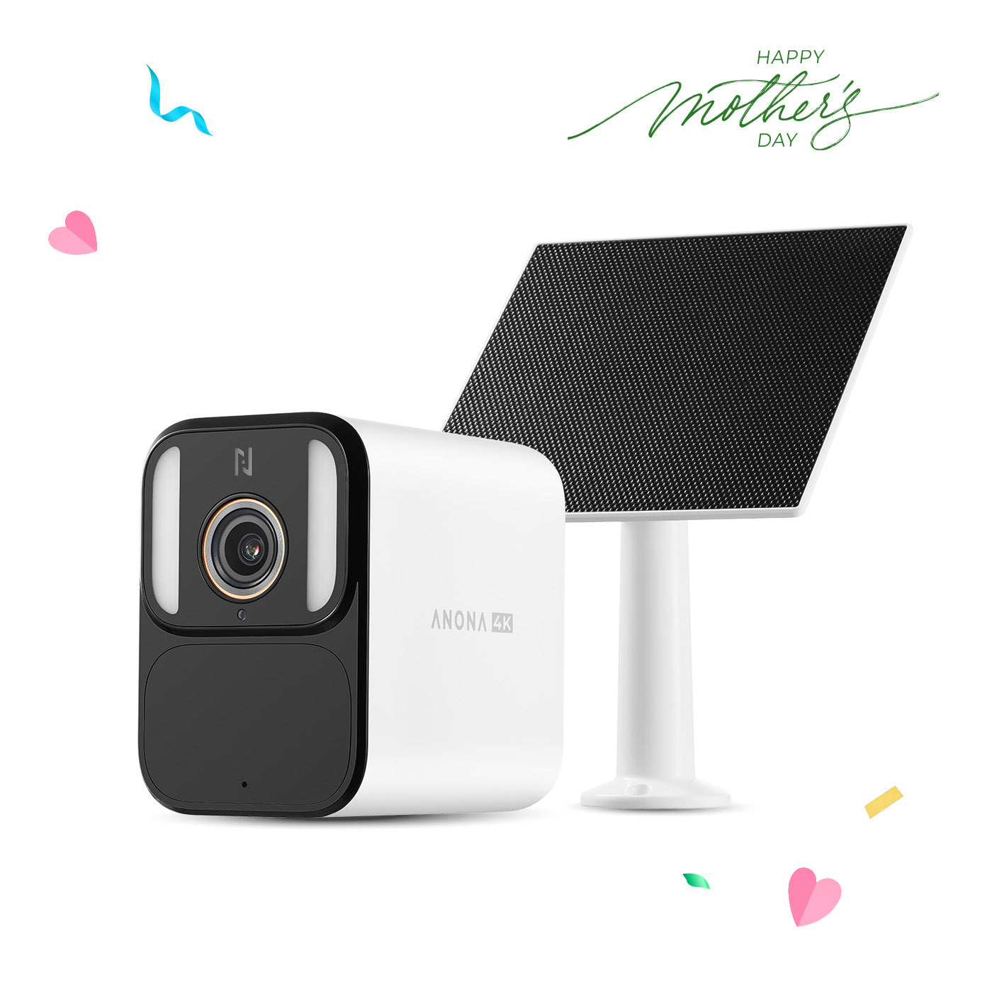 Anona Aurora 4K UHD AI Solar/Battery Power 24/7 AOV Security Camera