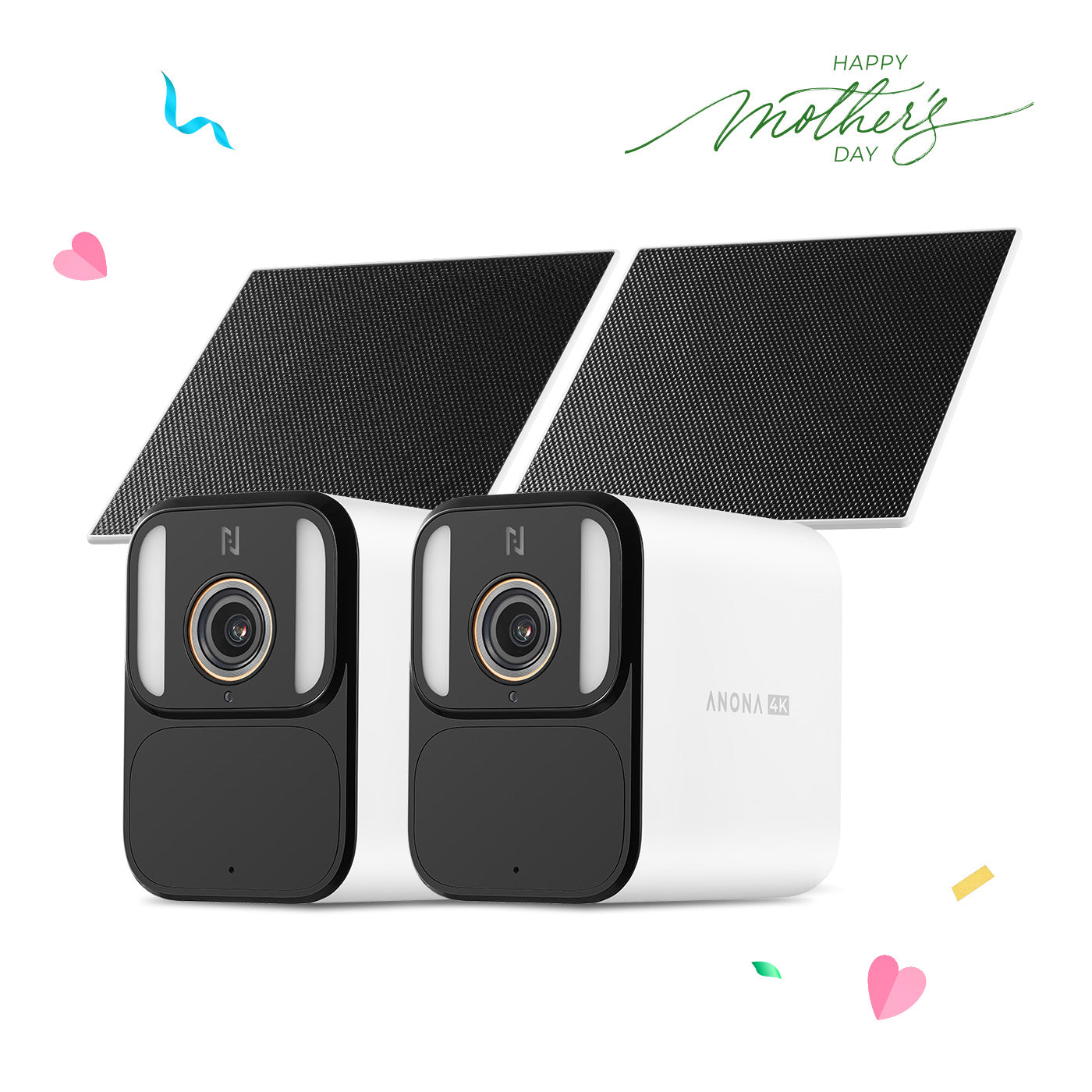 Anona Aurora 4K UHD AI Solar/Battery Power 24/7 AOV Security Camera