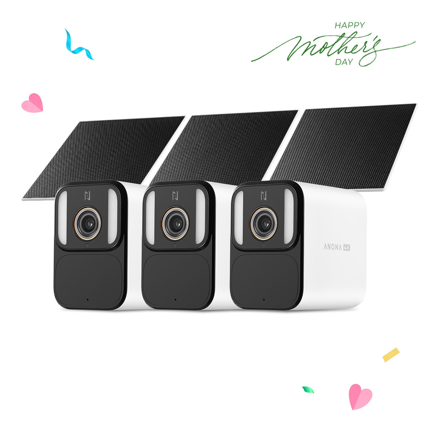 Anona Aurora 4K UHD AI Solar/Battery Power 24/7 AOV Security Camera