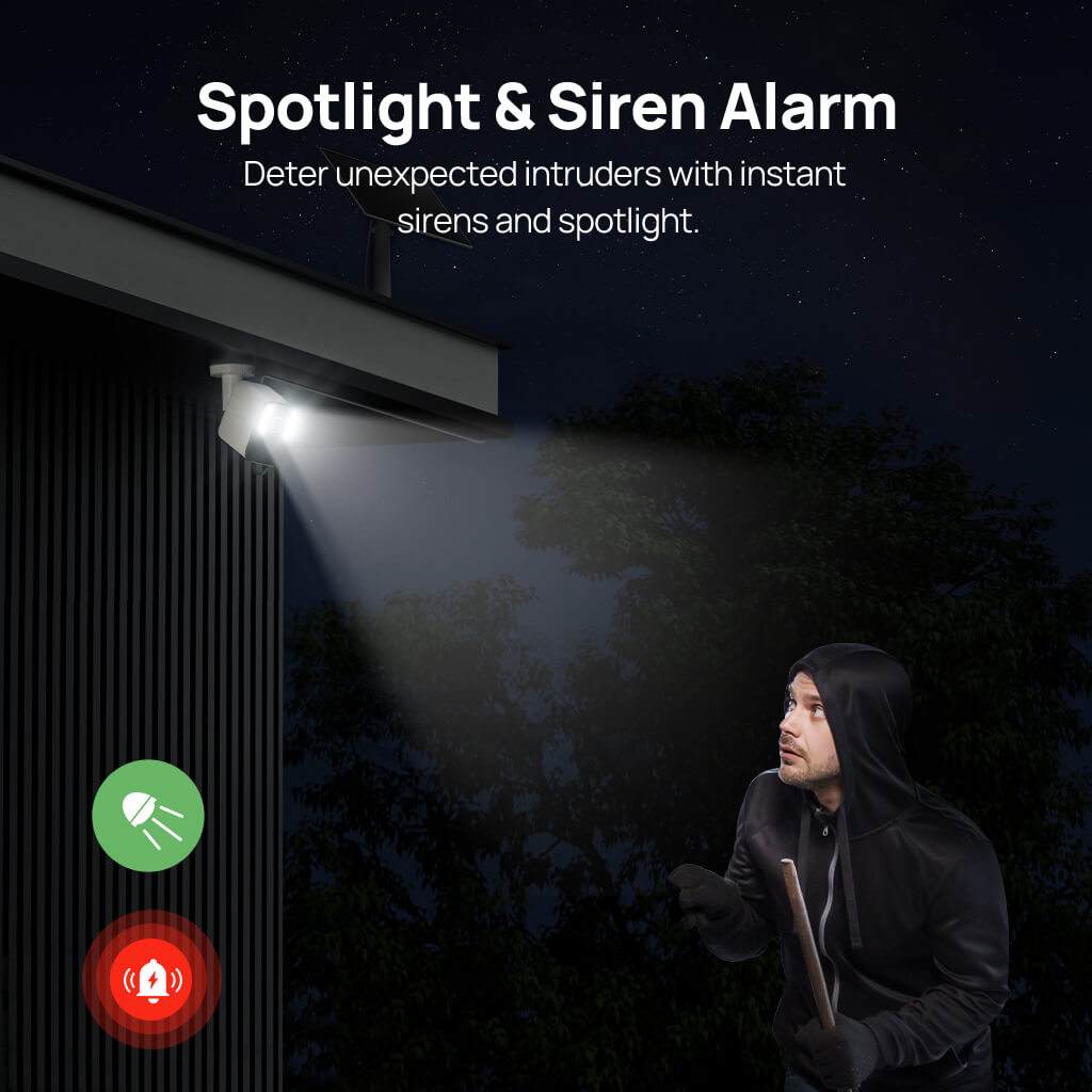 Anona Aurora 4K UHD AI Solar/Battery Power 24/7 AOV Security Camera