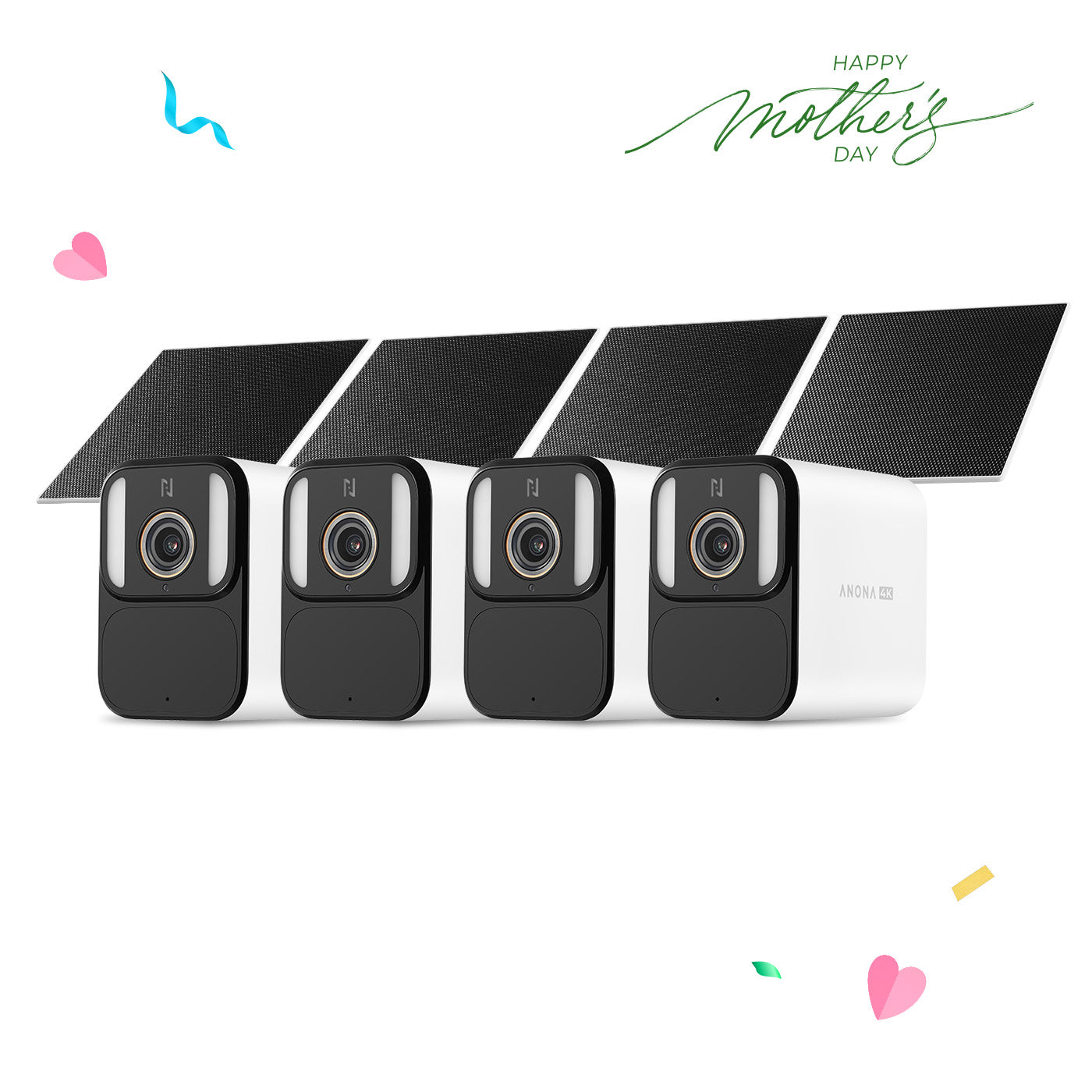 Anona Aurora 4K UHD AI Solar/Battery Power 24/7 AOV Security Camera