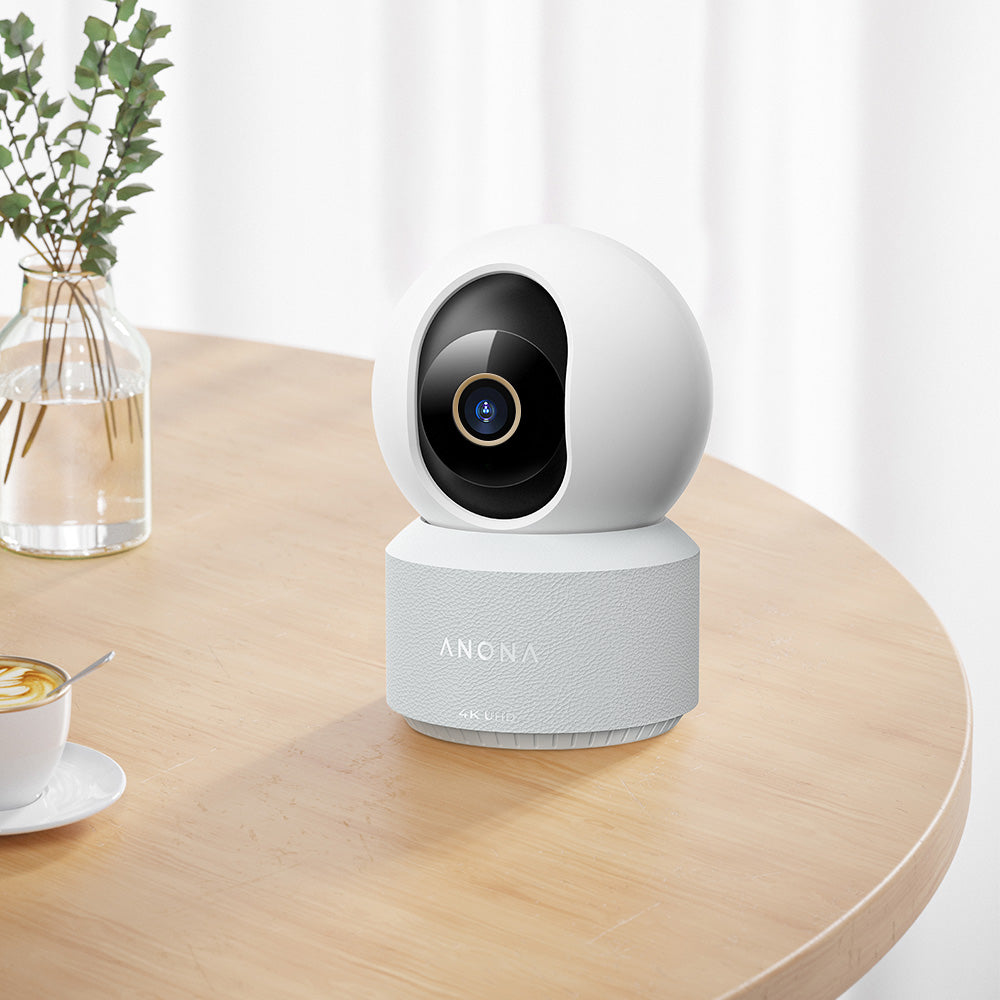 Anona Aurora & Pano Bundle - 4K UHD Outdoor Solar Powered AI Security Camera & 4K Indoor 360° Pan Tilt Dual-Band Wi-Fi 6 Indoor AI Security Camera